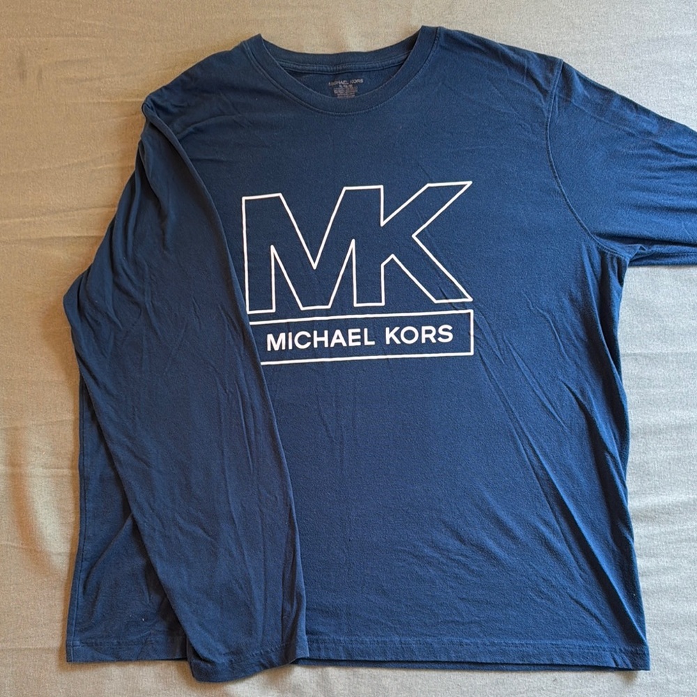 Michael Kors Blue Long Sleeve Tee